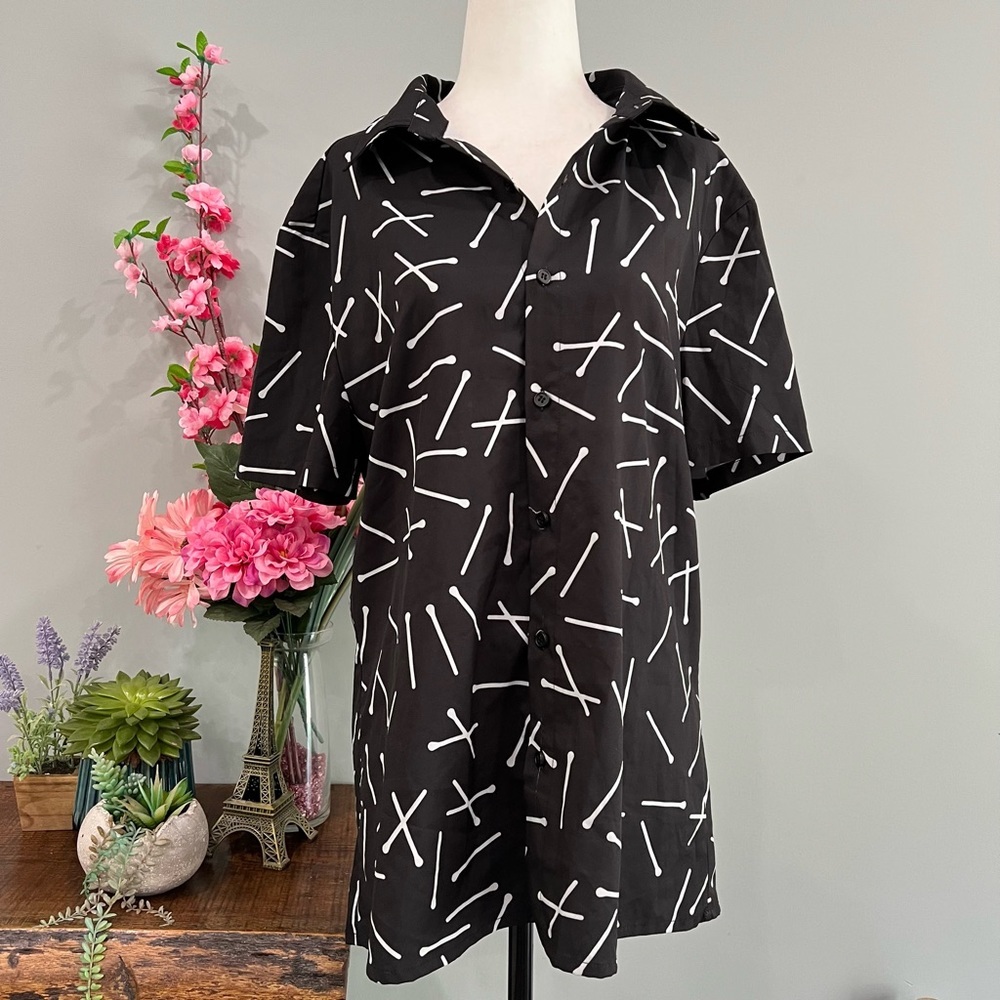 Order Plus Button Up T-Shirt - Picture 2 of 14